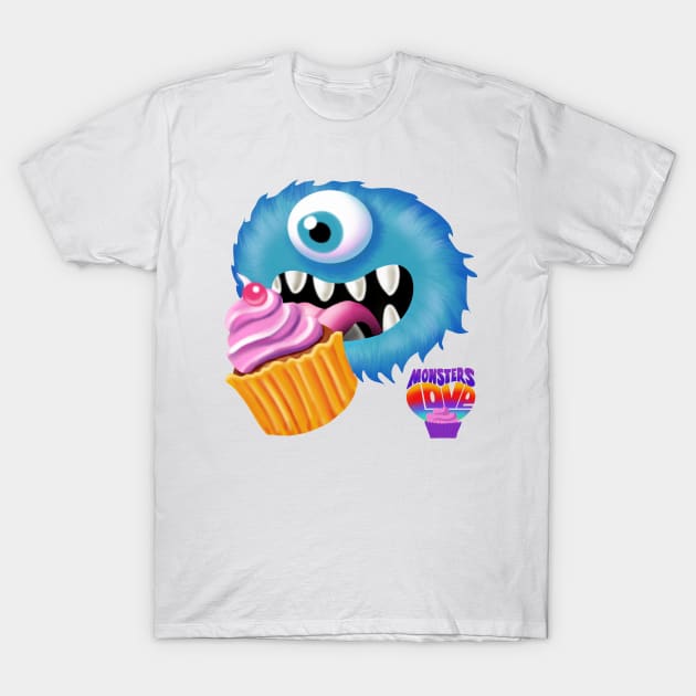 Monsters love cupcakes #2 T-Shirt by Bobomatic